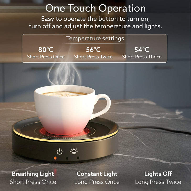 AGARO Regal Coffee Mug Warmer – Cup Heater for Coffee-Tea, Milk & Hot Drinks, Portable Electric Heating Pad with Constan