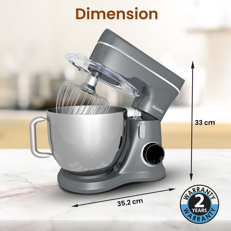 AGARO Elegant Stand Mixer,1400W - Black