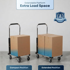 Corvids 150 Kg Portable Aluminium Extendable Hand Platform Trolley with 2-Year Warranty-6