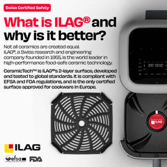 World's 1st 100% Toxin-Free ILAG® Certified CeramicTech™ Air Fryer with XL Basket | BRĪSK