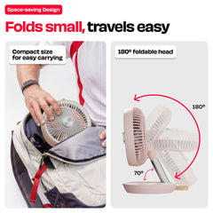 FOLDE v2 | All Day Wireless Rechargeable Folding Fan