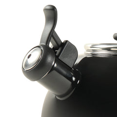 Circulon Enamel On Steel Whistling Tea Kettle 1.9 Liters, Black