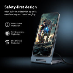 AGARO Elegant Wireless Charger, 15W, Qi-Certified, Charging Stand for iPhone 15/15 Plus/15 Pro/15 Pro Max, 14/14 Plus/14 Pro/14 Pro Max & 13/12/11 Series-6