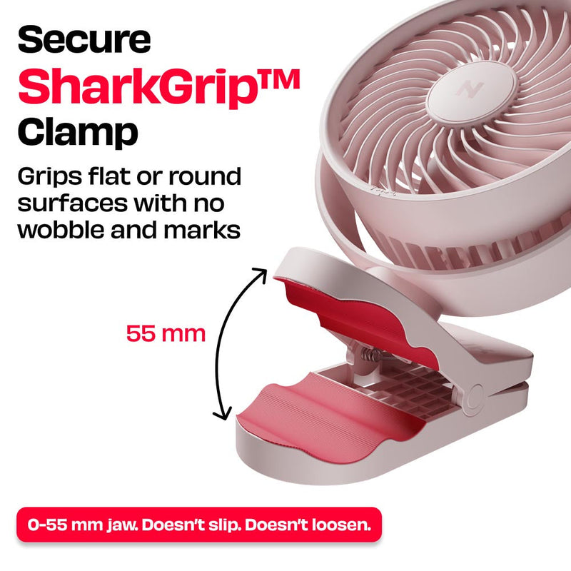 Personal Clip Fan with SharkGrip™ | KLĪP