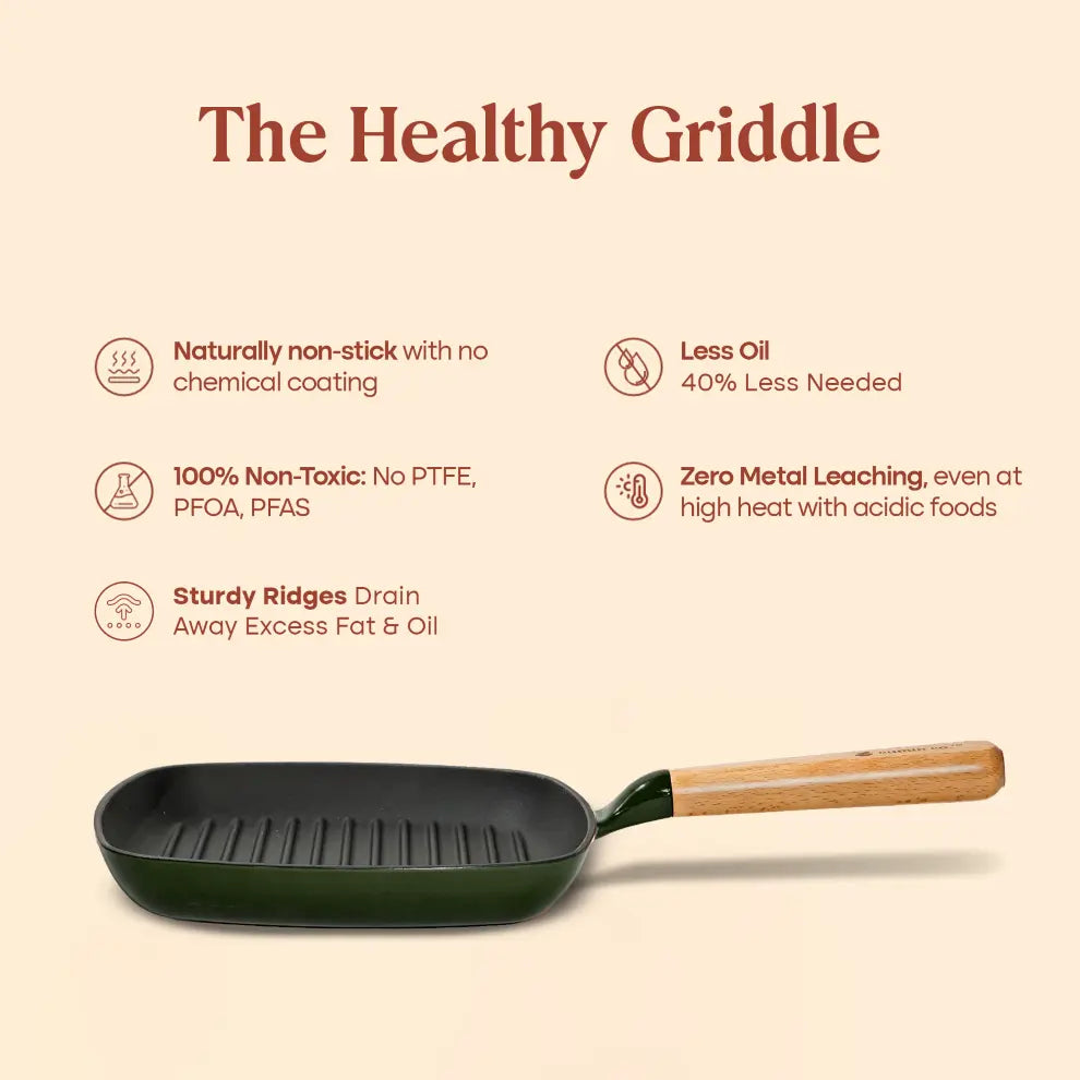 No. 9 Enamel Cast Iron Griddle (24cm)