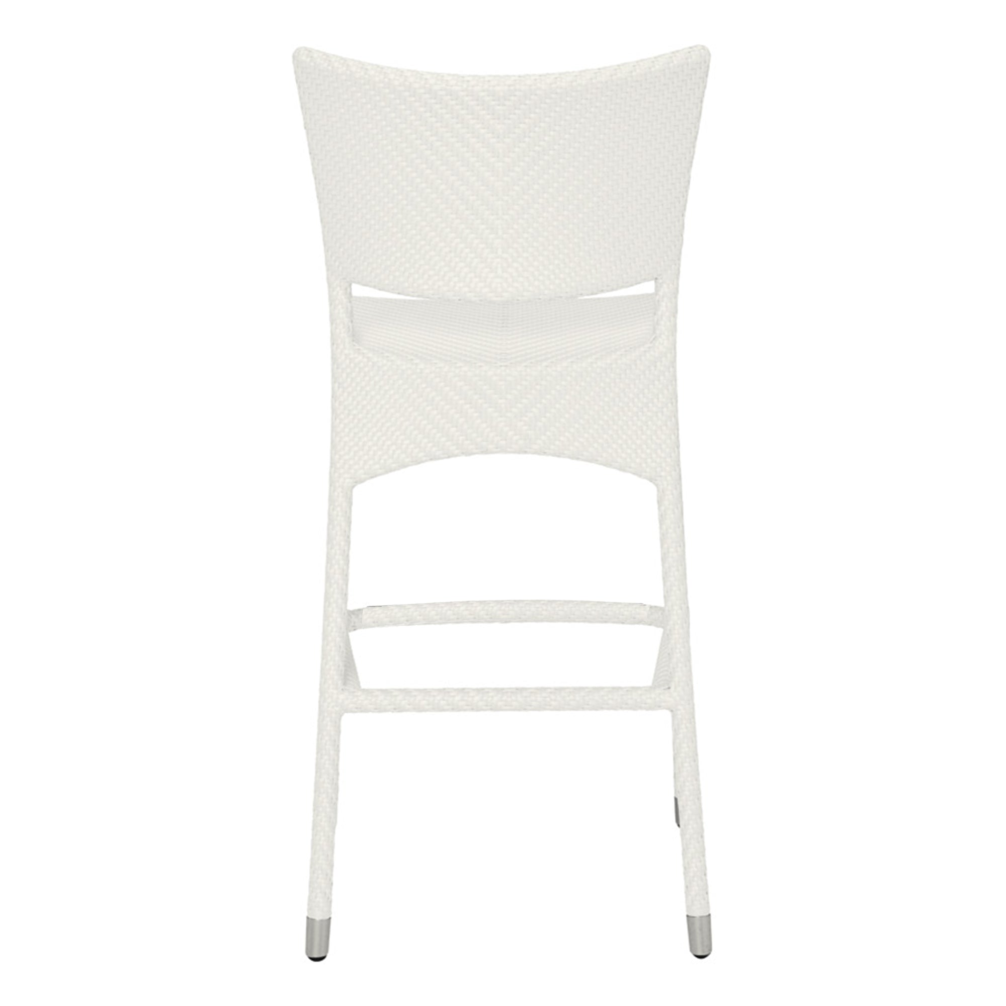 Aysel Outdoor Patio Bar Chair 2 Chairs For Balcony (White)