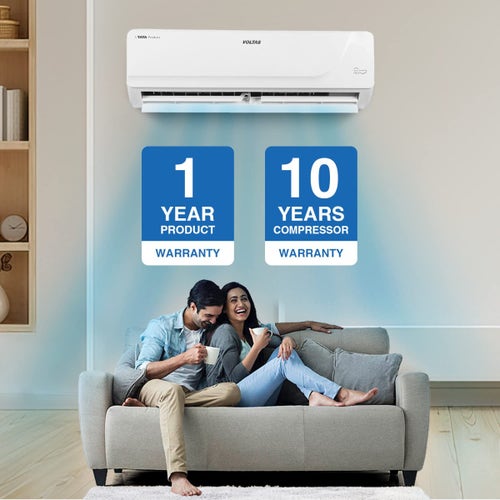 Voltas 1.5 Ton 3 Star Inverter Split AC | 100% Copper | 5 in 1 Maha Adjustable Cooling | Anti Dust Filter | Low Noise Level (183V Vectra Platina, White)