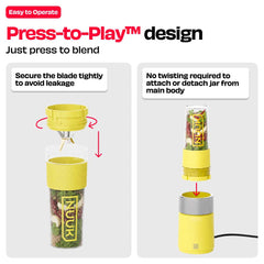 KRUSH | Compact Mixer Grinder with Go Jar