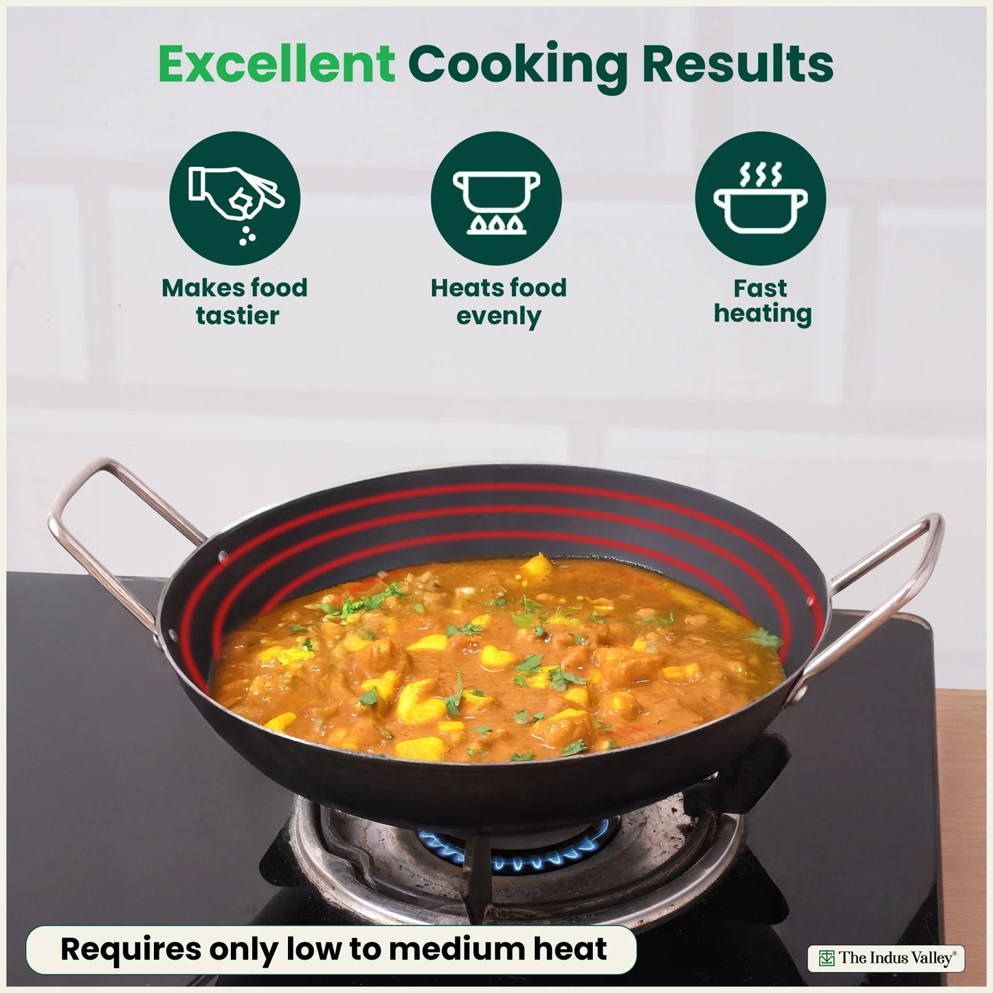 100% Pure Sheet Iron Cookware Set – Tawa, Fry Pan, Kadai with Silicone Handle, Pre-Seasoned, Induction & Gas Compatible + Free ₹400 Tadka Pan