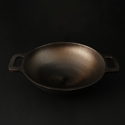 SUPER SMOOTH Cast Iron Kadai (WOK MODEL)
