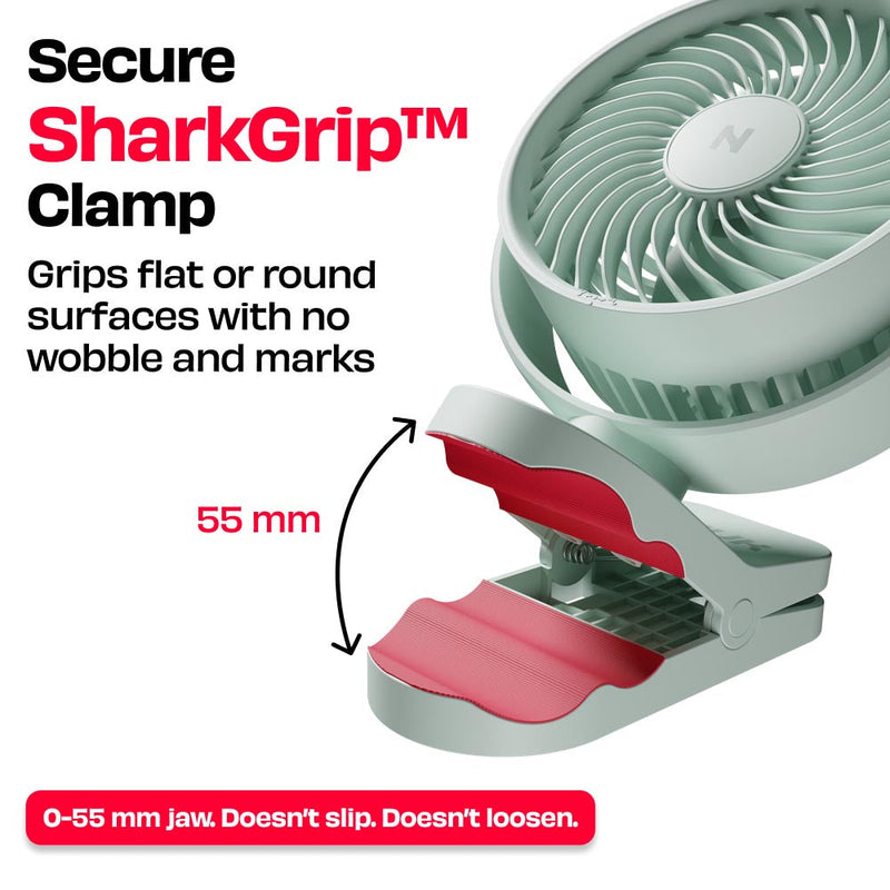 Personal Clip Fan with SharkGrip™ | KLĪP