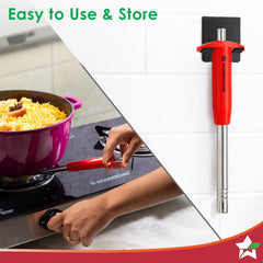 Wonderchef Stainless Steel Gas Igniter, Long Lasting, Rust Proof, Unbreakable, Soft & Long Grip, Red Colour