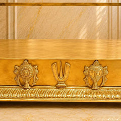 Brass Vaikuntham Heritage Simhasan / Temple (39 Inch)