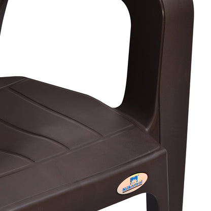 Nilkamal Hexa Plastic Chair with Arm Rest
