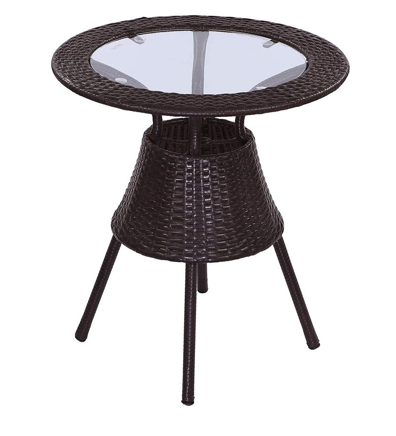Gem Outdoor Patio Seating Set 2 Chairs and 1 Table Set (Brown)