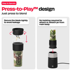 KRUSH | Compact Mixer Grinder with Go Jar