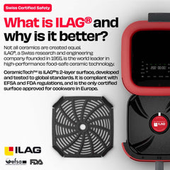 World's 1st 100% Toxin-Free ILAG® Certified CeramicTech™ Air Fryer with XL Basket | BRĪSK