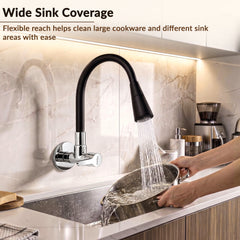 Plantex Flexible Sink Cock for Kitchen/Sink Tap with Pull Down Sprayer-4