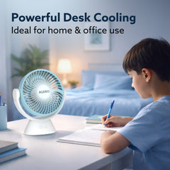 AGARO Delight Mini Desk Fan, Rechargeable & Portable-6