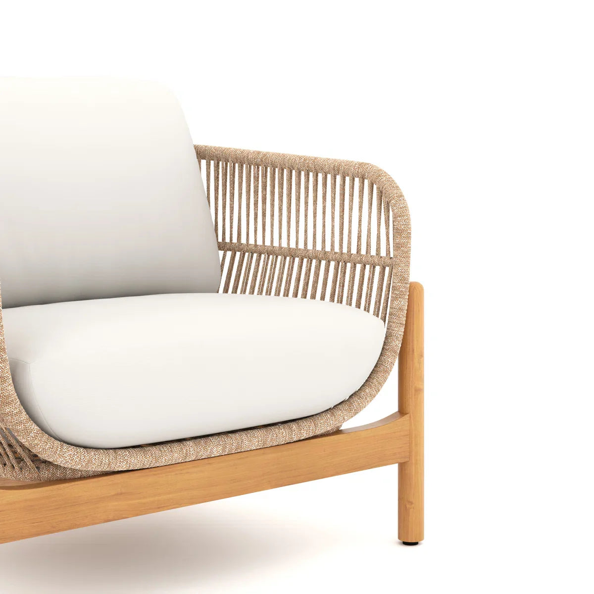 Apolo Outdoor Sofa Set 2 Seater , 2 Single seater , 1 Side table and 1 Center Table (Beige)