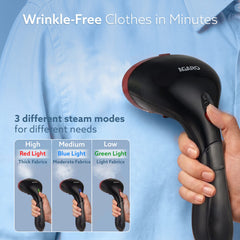 AGARO Elite Garment Steamer - 1500W Steamer for Ironing Clothes - 25g/min, 3 Steam Modes, 100ml Tank, Compact & Lightweight, Travel Friendly, For All Fabric-6