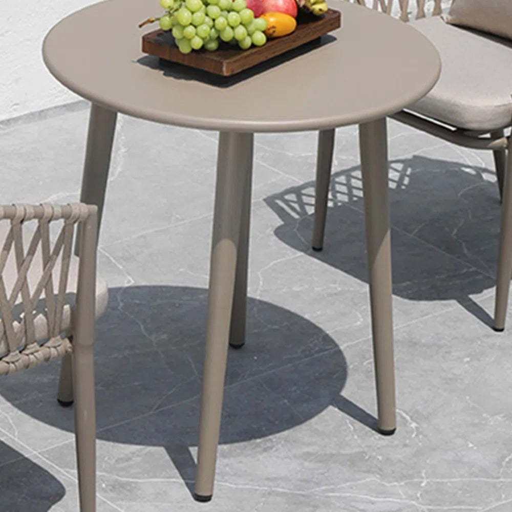 Ayla Outdoor Patio Seating Set 2 Chairs and 1 Table Set (Beige)