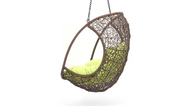 Bianchi Single Seater Hanging Swing Without Stand For Balcony , Garden Swing (Dark Brown )
