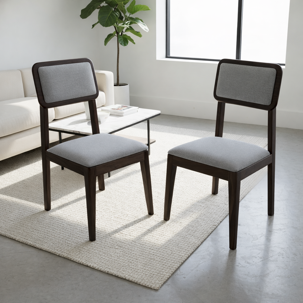 Urban Living Solid Sheesham Wood Four Seater Dining Table Set
