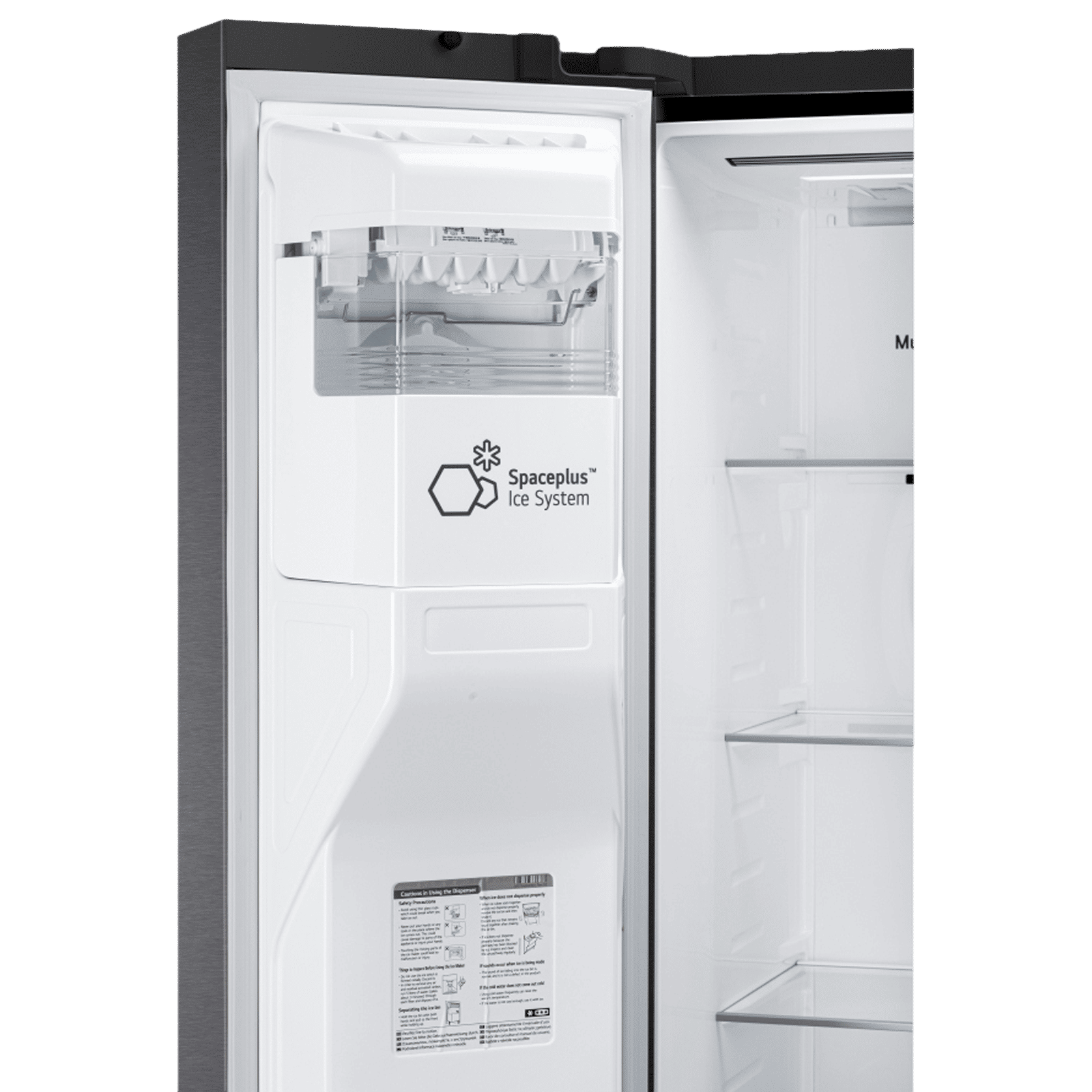 LG 630 Litres 3 Star Frost Free Side by Side Door Smart Wifi Enabled Refrigerator with Multi Air Flow (GL-L257CMC3, Matt Black)