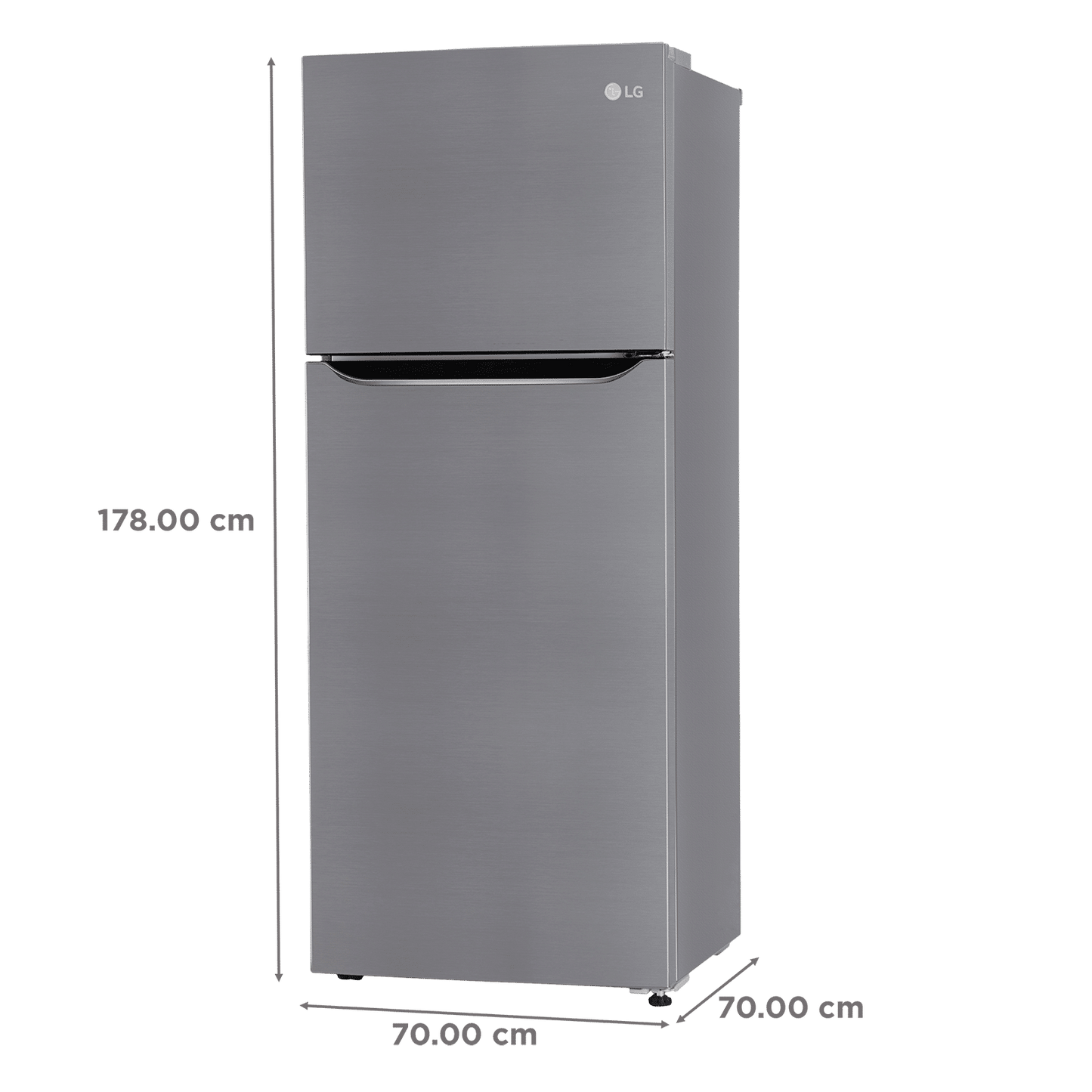 LG 446 Litres 1 Star Frost Free Double Door Convertible Refrigerator with Door Cooling Plus Technology (GL-T502CPZR, Shiny Steel)