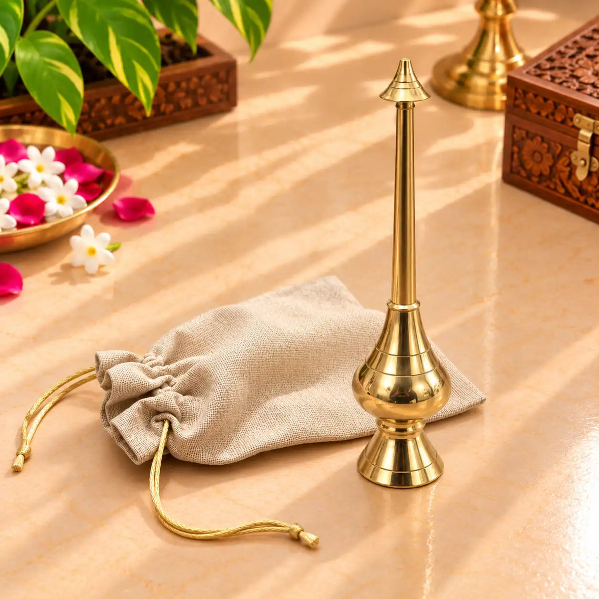 Brass Pooja Potli Gift Hamper: Bulk Corporate Gifting