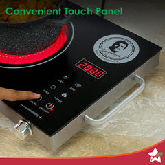Wonderchef Easy Cook Infrared Cooktop | 2200W | LED Digital Panel | Smart Touch Buttons | 2 Year Warranty