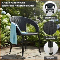 Boss Outdoor Patio Seating Set 4 Chairs and 1 Table Set