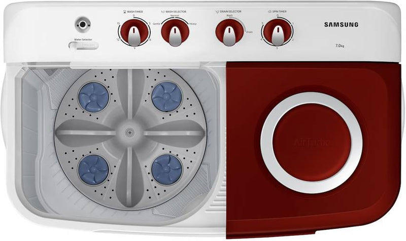 Samsung 7 kg Semi Automatic Top Load Washing Machine Red, White (WT70C3000RR/TL)-3