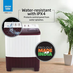 Voltas Beko 7 kg Semi Automatic Top Load Washing Machine Maroon, White (WTT70DLIM/OK5R0R0W01)-4