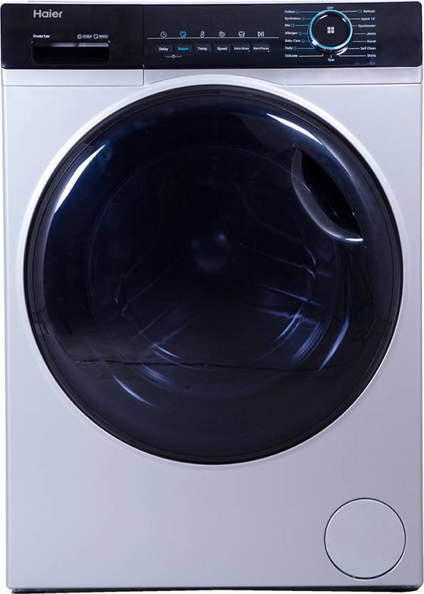 Haier 7 kg Fully Automatic Front Load Washing Machine with In-built Heater Silver (HW70-IM12929CS3)-1