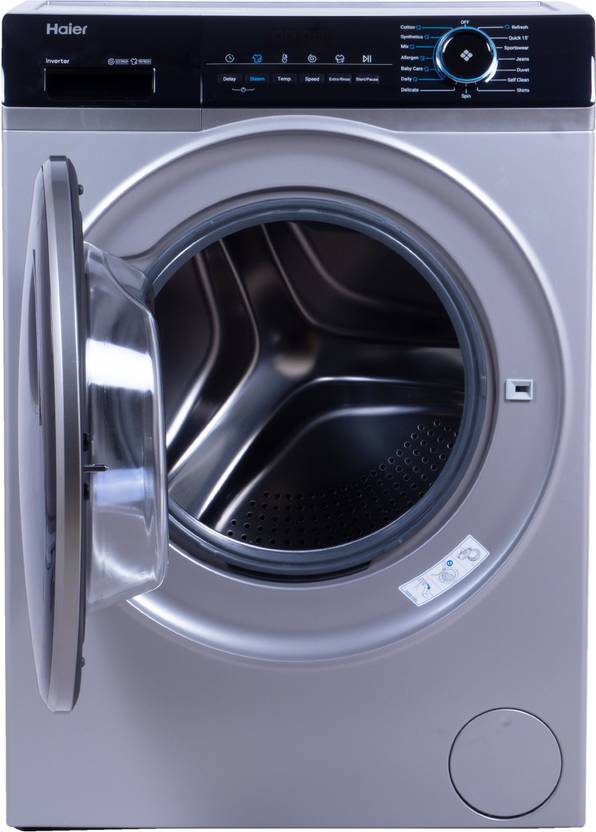 Haier 7 kg Fully Automatic Front Load Washing Machine with In-built Heater Silver (HW70-IM12929CS3)-2