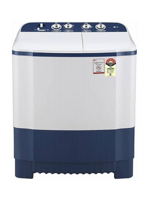 LG 7 kg Semi Automatic Top Load Washing Machine White, Blue (P7010NBAZ)-1