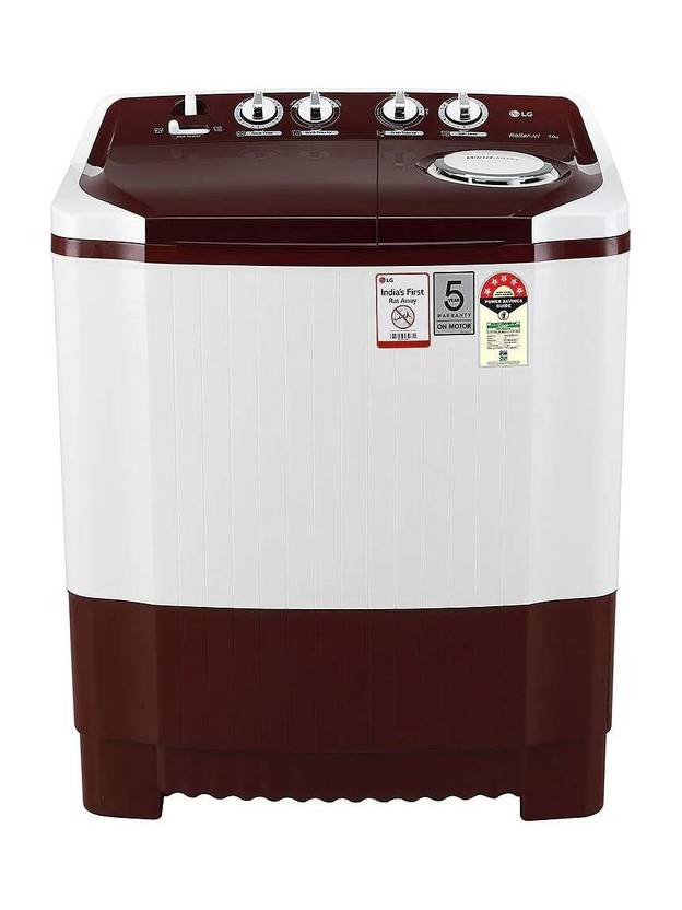 LG 7 kg Semi Automatic Top Load Washing Machine Maroon, White (P7010RRAZ)-1