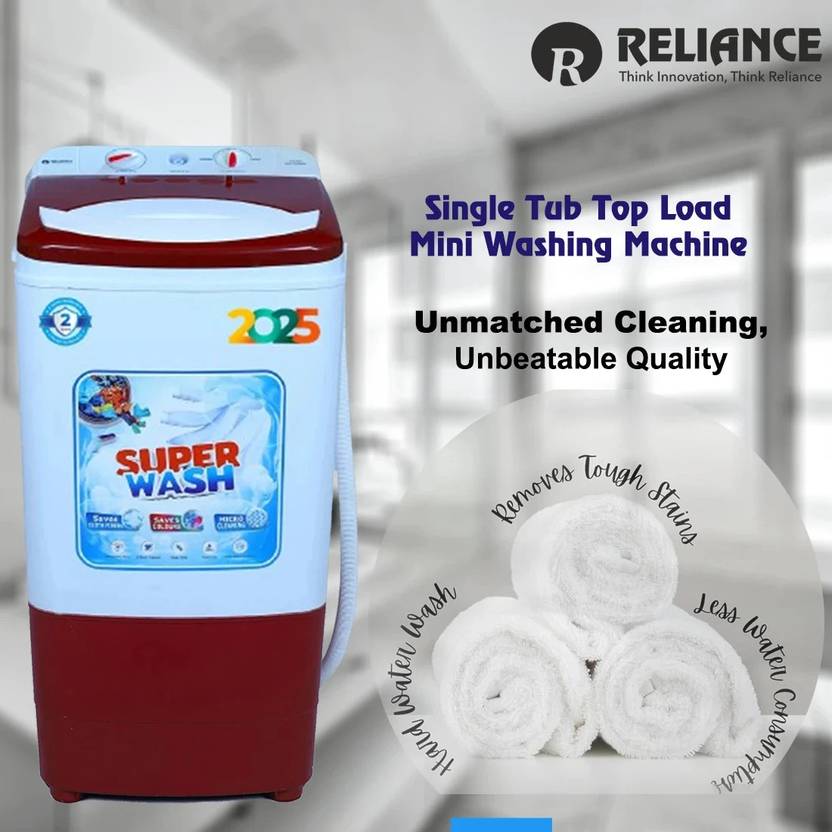 Reliance 7.5 kg Washer only Red (RGT750WR)-3