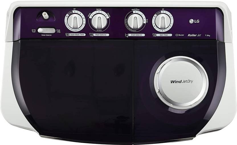 LG 7.5 kg Semi Automatic Top Load Washing Machine Purple (P7510RGAZ.APRQEIL)-4
