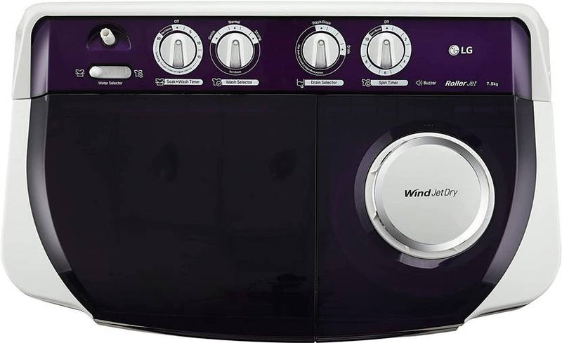LG 7.5 kg Semi Automatic Top Load Washing Machine Purple (P7510RGAZ.APRQEIL)-4