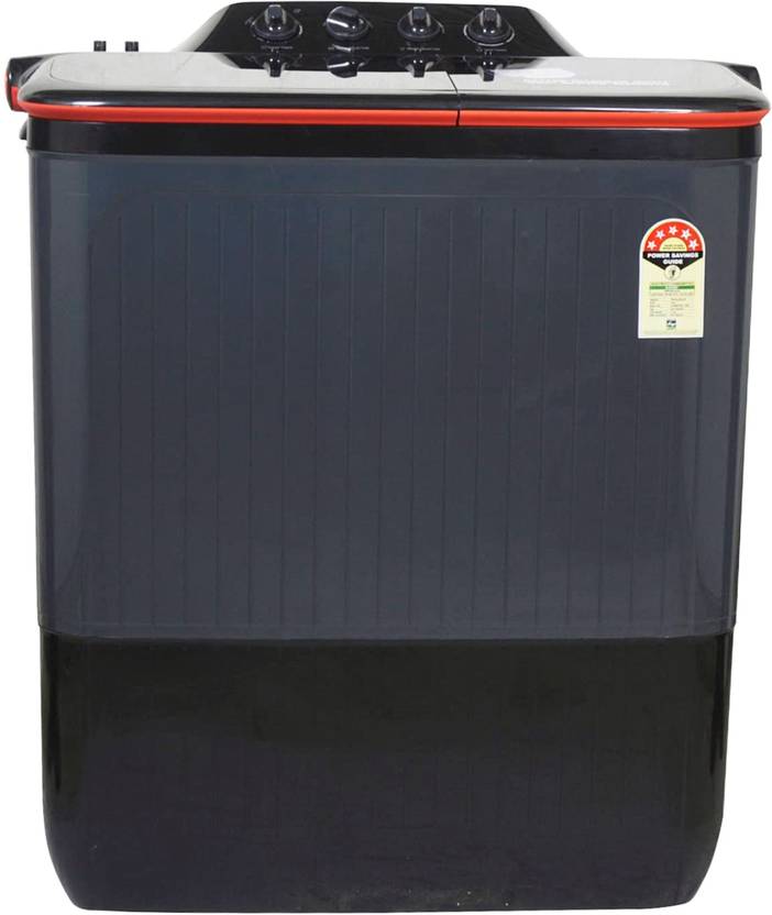 Lloyd 7.5 kg Semi Automatic Top Load Washing Machine Black, Red (GLWMS75ARGEL)-1