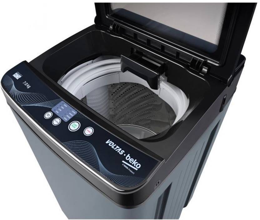 Voltas Beko 7 kg Fully Automatic Top Load Washing Machine Black (WTL7004UEASPBPOD)-3