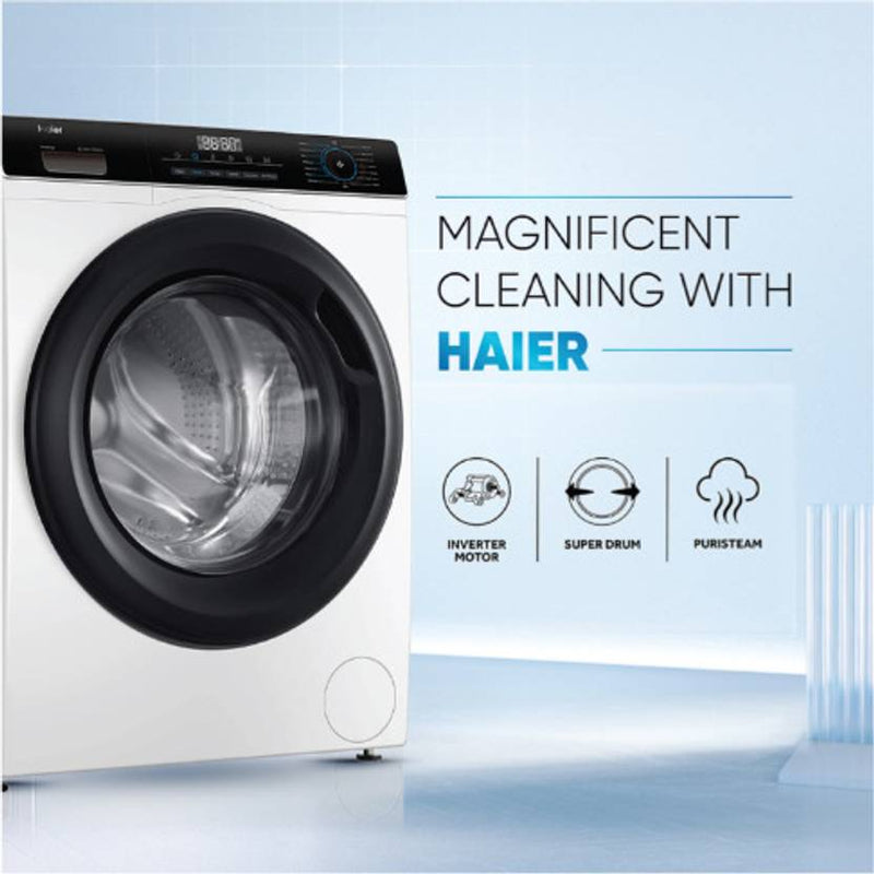 Haier 7 kg Fully Automatic Front Load Washing Machine with In-built Heater White (HW70-IM12929S6)-2