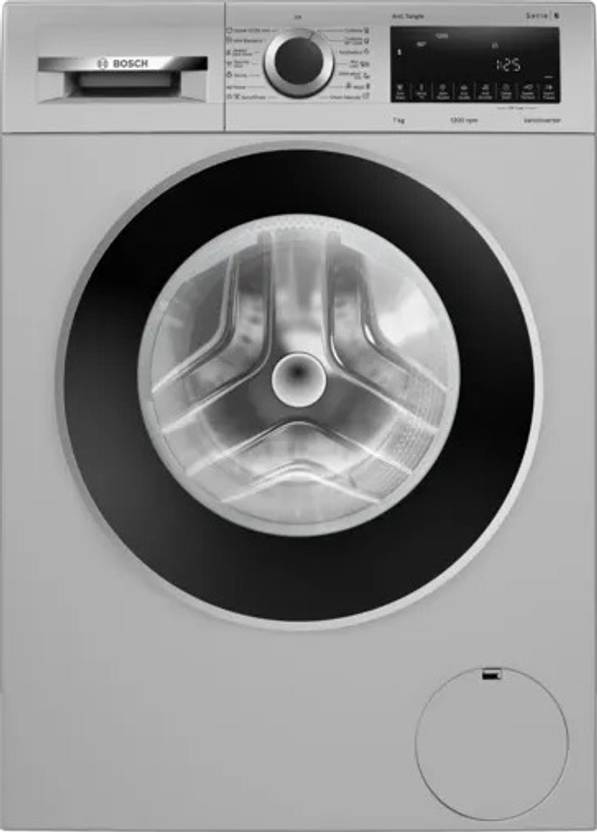 Bosch 7 kg Fully Automatic Front Load Washing Machine with In-built Heater Silver (WGA1220SIN)