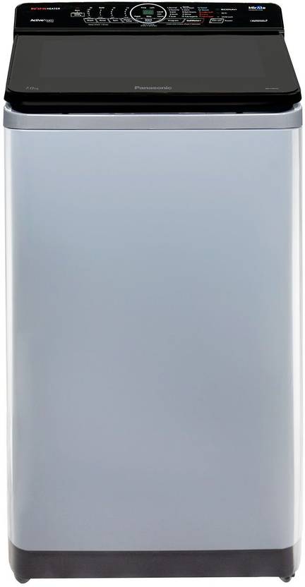 Panasonic 7 kg Fully Automatic Top Load Washing Machine with In-built Heater Silver (NA-F70V10LRB)