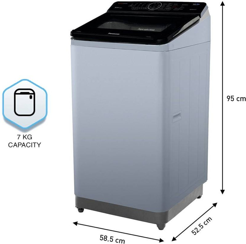 Panasonic 7 kg Fully Automatic Top Load Washing Machine with In-built Heater Silver (NA-F70V10LRB)-3