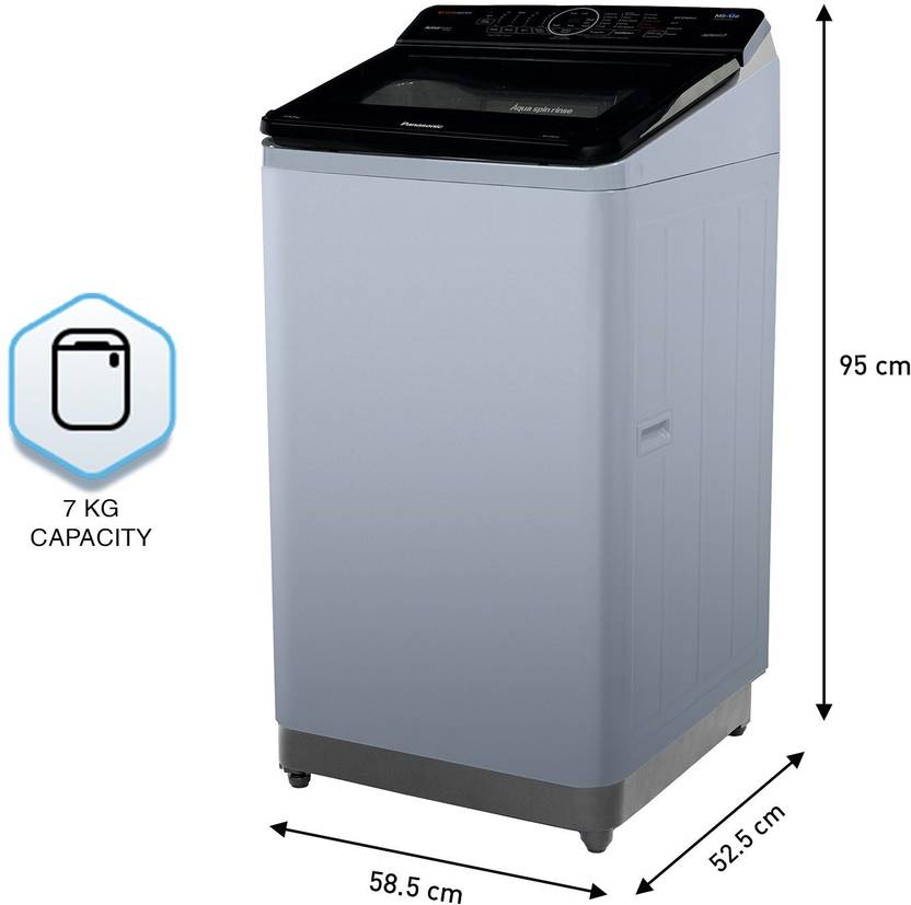 Panasonic 7 kg Fully Automatic Top Load Washing Machine with In-built Heater Silver (NA-F70V10LRB)-3