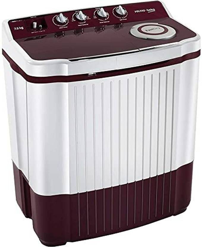 Voltas Beko by A Tata Product 7 kg Semi Automatic Top Load Washing Machine Maroon (WTT70ALIM)-2